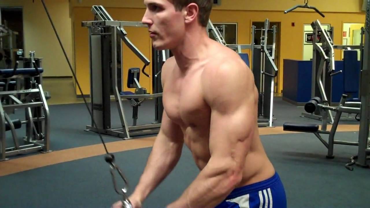 How To: Tricep Pushdown (Life Fitness Cable) - YouTube