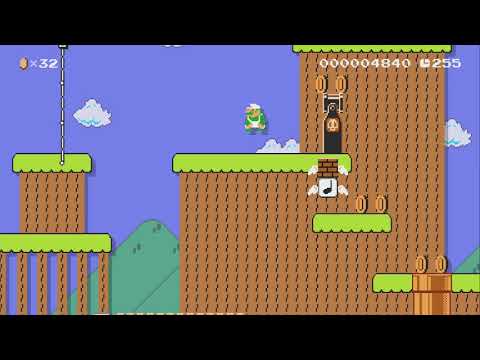 Caution: level in construction by palomapeix - Super Mario Maker 2 - No Commentary 1by