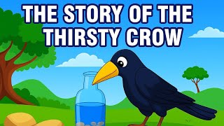 The Thirsty Crow | Moral Story for Kids | Smart Thinking Saves the Day @TheStoryZon