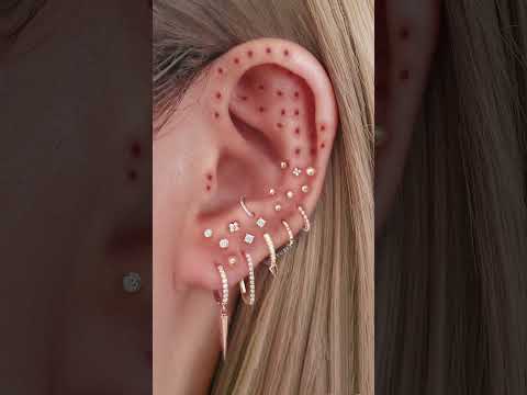 GOLD Cartilage Earrings to Elevate Your Ear Piercing Game? 🙈 #earpiercing #earrings #piercing