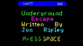 Underground Escape (longplay) for the BBC Micro