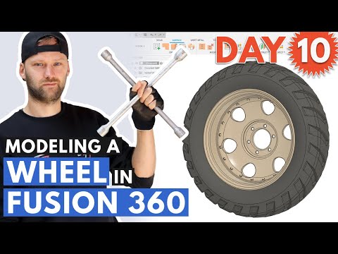 How To Model a Wheel in Fusion 360 - Day 10