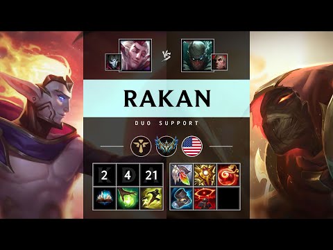 Rakan Support vs Pyke - NA Challenger Patch 25.21