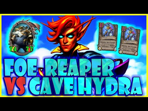 FOE REAPER VS CAVE HYDRA - Hearthstone Battlegrounds - Varden Dawngrasp