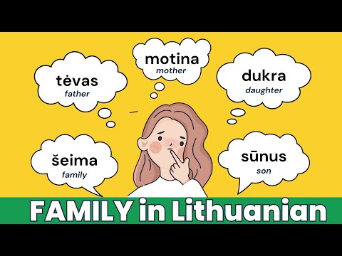 Lithuanian FAMILY Words You NEED to Know 🇱🇹 | Essential Vocabulary for Beginners