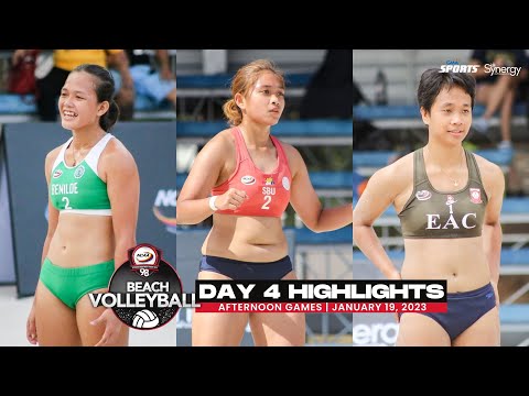 NCAA Season 98 | Day 4 - Afternoon Games Highlights | Women's Beach Volleyball | January 20, 2023