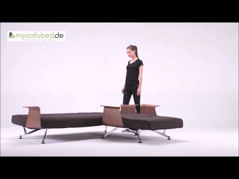 CLUBBER Schlafsofa & Sessel mit Holzarmlehnen von Innovation - mysofabed.de