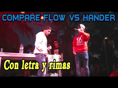COMPARE FLOW vs HANDER (BATALLA de MÉTRICAS) +Letra y rimas
