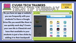 Tech Tip Tuesday: Add Apps/Websites to your Student's ClassLink in minutes