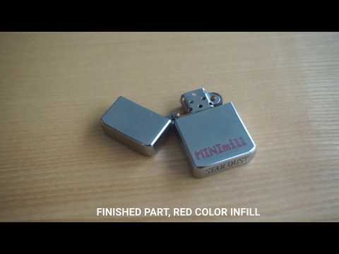 QBOT MINImill - Engraving a lighter