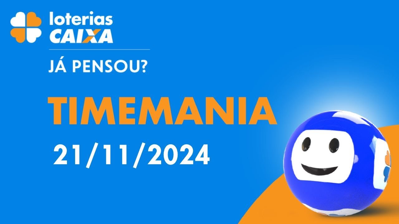 Resultado da Timemania - Concurso nº 2170 - 21/11/2024