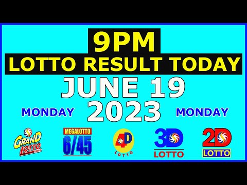 9pm Lotto Result Today June 19 2023 (Monday)