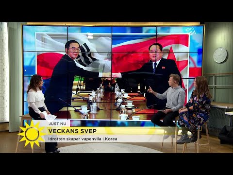 Idrotten enar Nord- och Sydkorea – "ett kärleksfullt möte" - Nyhetsmorgon (TV4)