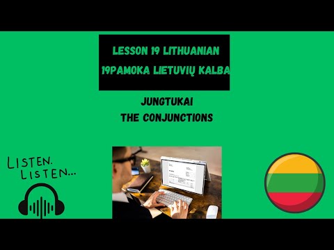 Conjunctions in Lithuanian | Jungtukai | Lithuanian language | Lithuanian Lesson