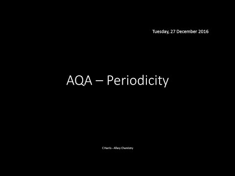 AQA 2.1 Periodicity REVISION