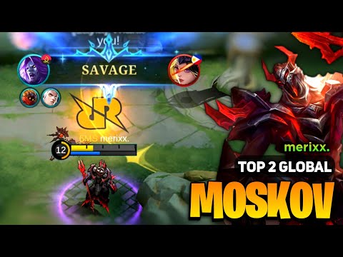 SAVAGE! Moskov Best Build 2023 [ Moskov Gameplay Top Global ] By merixx. - Mobile Legends
