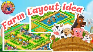 Farm & Fields Layout Idea || Easy & Beautiful || Township Decor Ideas || ❤️