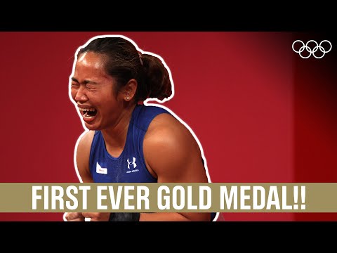Hidilyn Diaz 🏋️‍♀️  Philippines's FIRST EVER Olympic GOLD medallist!