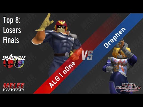 Smashville 7 - ALG | n0ne (Captain Falcon) vs. Drephen (Sheik) - SSBM - Top 8 - Losers Semis