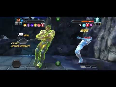 MCOC r4 Hercules downs 6.4.1 Iceman in 46 seconds