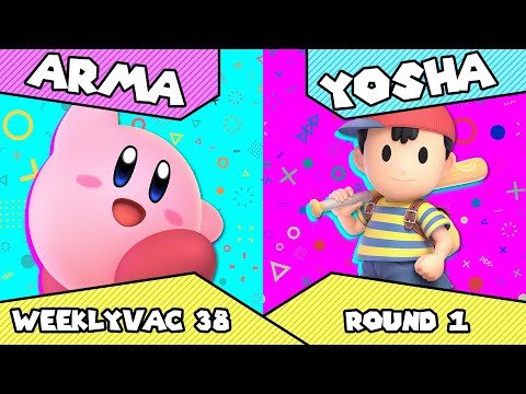 WeeklyVac 38 - SSBU - Arma (Kirby) vs Yosha (Ness)