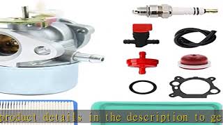 Carburetor for Huskee Model 3365PSTSC Tiller 22 Ton 22T Log Splitter w/ Briggs 6.75 HP 190cc 675 en