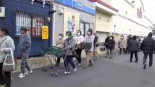 preview picture of video '20110315 5 東日本地震 千葉 松戸朝 East Great Earthquake Chiba Matsudo'