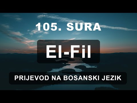 Sura El-Fil prelijepo učenje sa prijevodom na bosanski jezik I سورة الفيل