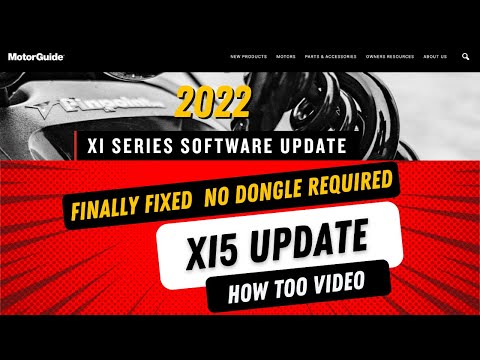 Motorguide xi5 Trolling Motor SWUP22 Software Update (Using Simrad NSS NMEA 2000 Network No Dongle