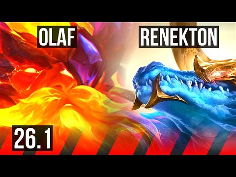 OLAF vs RENEKTON (TOP) | EUW Grandmaster | 26.1