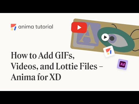 Add Videos, GIFs, and Lottie files - Anima for Adobe XD