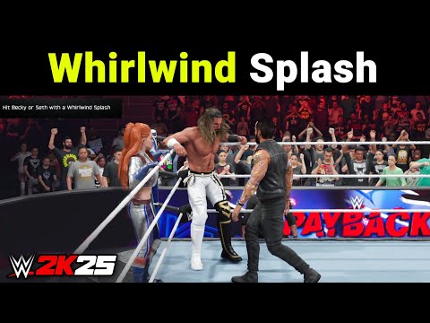 How to Do a Whirlwind Splash in WWE 2K25 | Hit Becky or Seth With a Whirlwind Splash