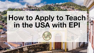 Webinar: How to Apply to Teach in the USA with EPI 8.8.23