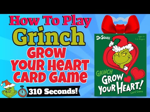How To Play Dr. Suess Grinch Grow Your Heart Card Game