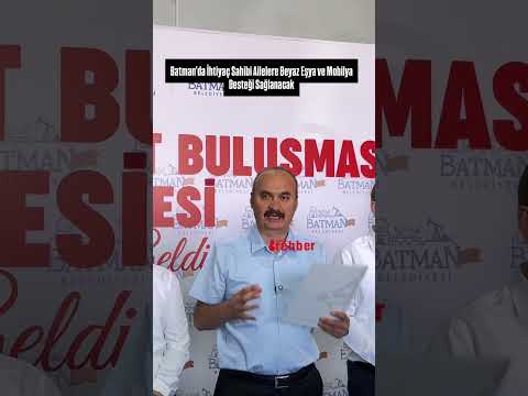Batman’da İhtiyaç Sahibi Ailelere Beyaz Eşya ve Mobilya Desteği Sağlanacak  #keşfet #batman #yardım