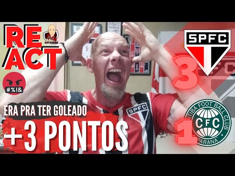 REACT SEM FILTRO | NA BOA REINALDO NÃO DA MAIS | SÃO PAULO 3 x 1 CORITIBA | BRASILEIRÃO 2022