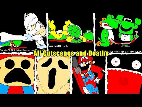 Mario's Dream 2 - All Death Jumpscares & Cutscenes