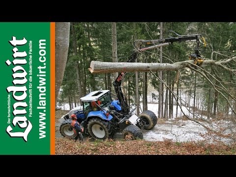 Mobiler Forstkran für den Standardtraktor