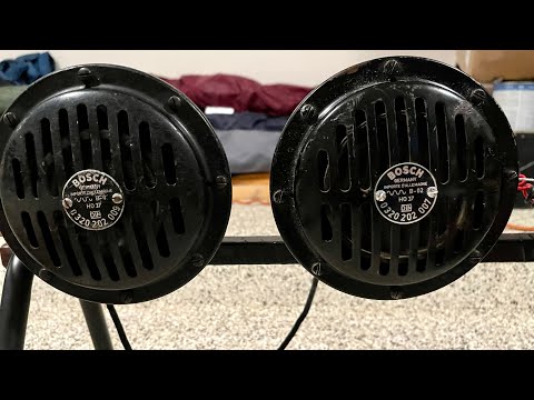 Bosch Car Horn Vintage Germany 007 & 009 “Sound Test 2021”