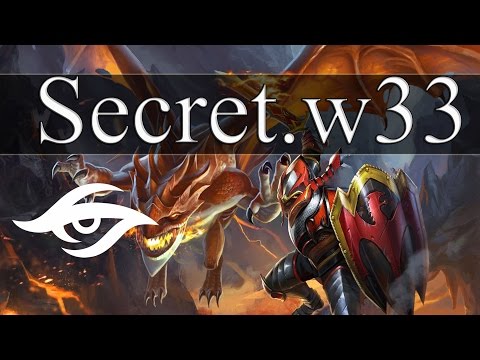 Team Secret w33 Dragon Knight ranked gameplay