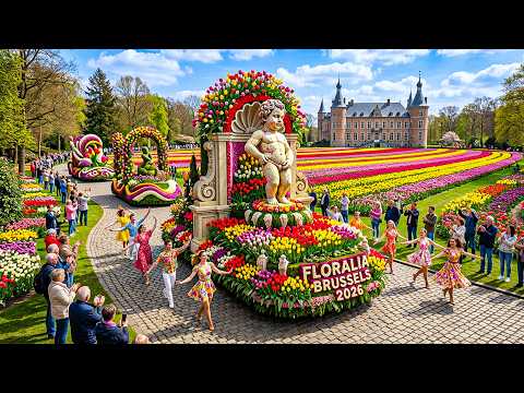 Floralia Brussels 2026 🌷 | Belgium Flower Festival at Groot Bijgaarden Castle | Tulip Garden
