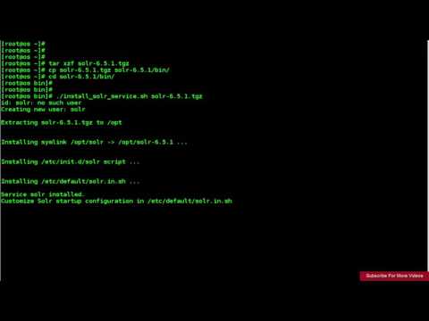 How to install Apache Solr on centos 7 Linux server