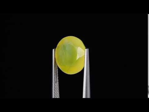 Натуральний жовтий Опал коло 11.2мм 3.78ct видео