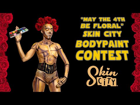 May The 4th Be Floral Bodypaint Contest - Skin City Body Painting