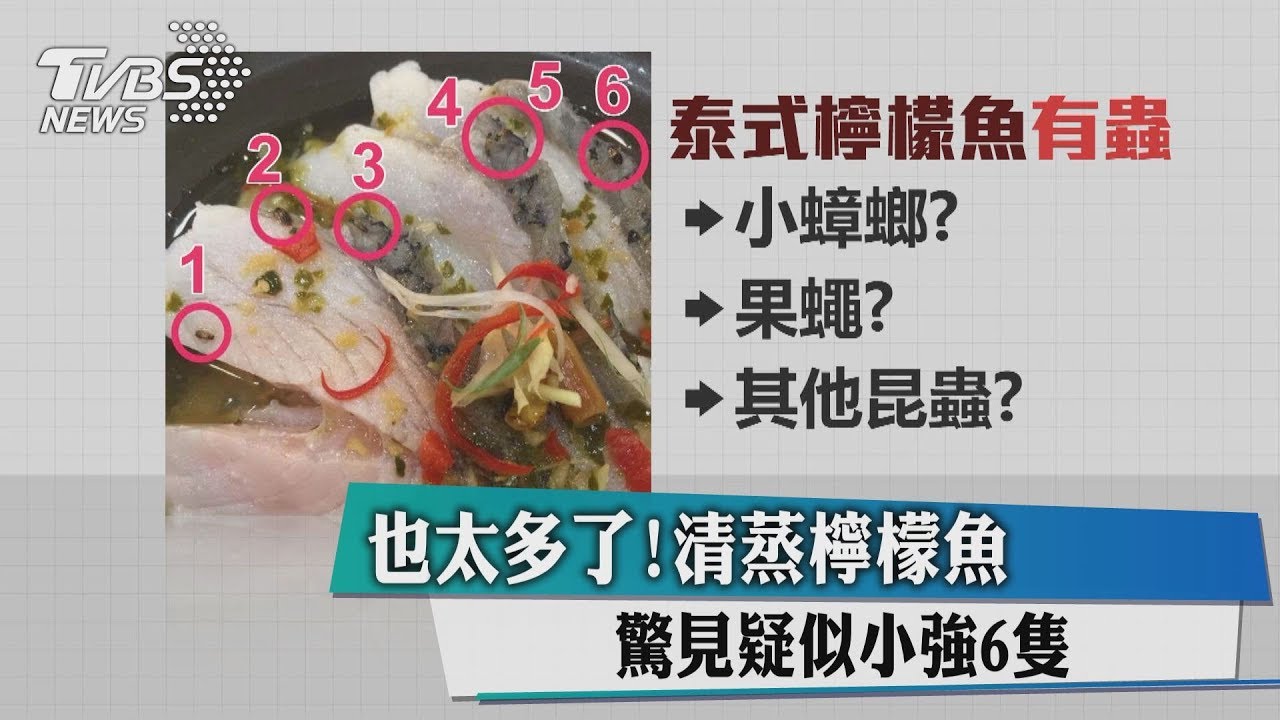 也太多了!清蒸檸檬魚 驚見疑似小強6隻