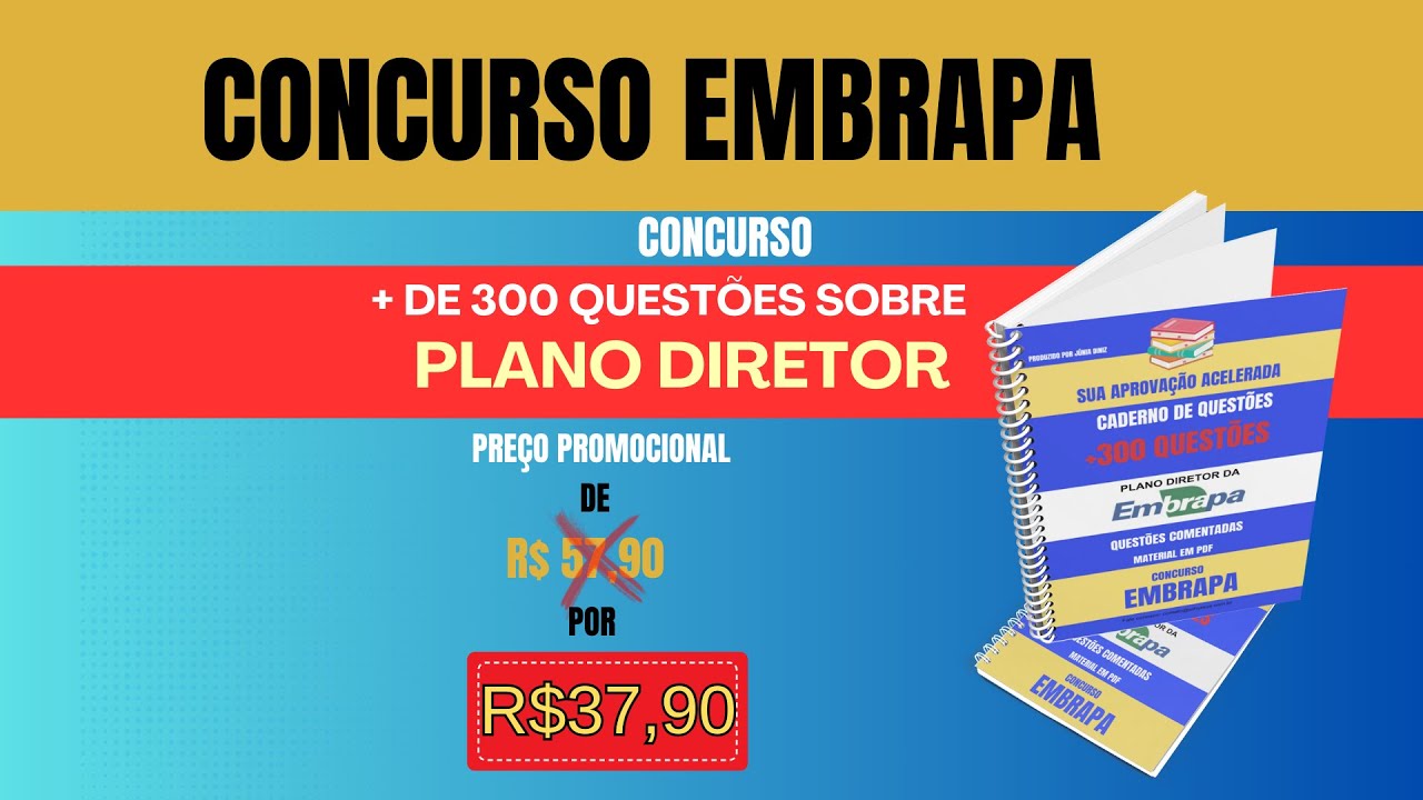 CONCURSO EMPRAPA: PLANO DIRETOR - AULA 01