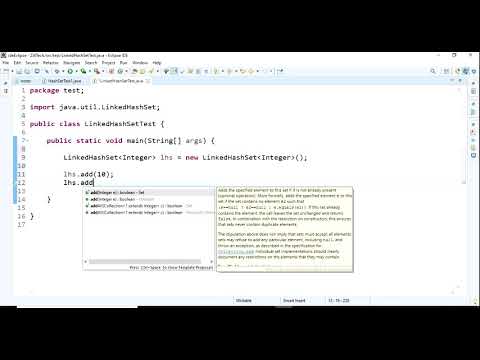 11 Java Linkedhashset