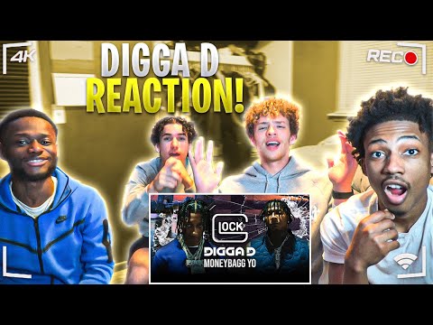 AMERICANS REACT TO UK🇬🇧 RAPPER DIGGA D x MONEYBAGG YO - G LOCK!