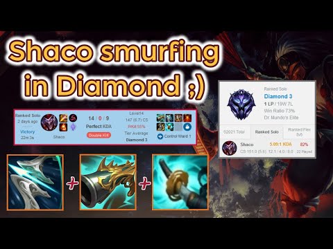 82% Winrate Shaco to Diamond 3 - Season 11 Ranked [League of Legends] Full Gameplay - Infernal Shaco