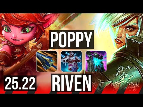 POPPY vs RIVEN (TOP) | 11/1/12, Legendary | KR Diamond | 25.22